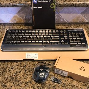 New HP keyboard and wireless mouse